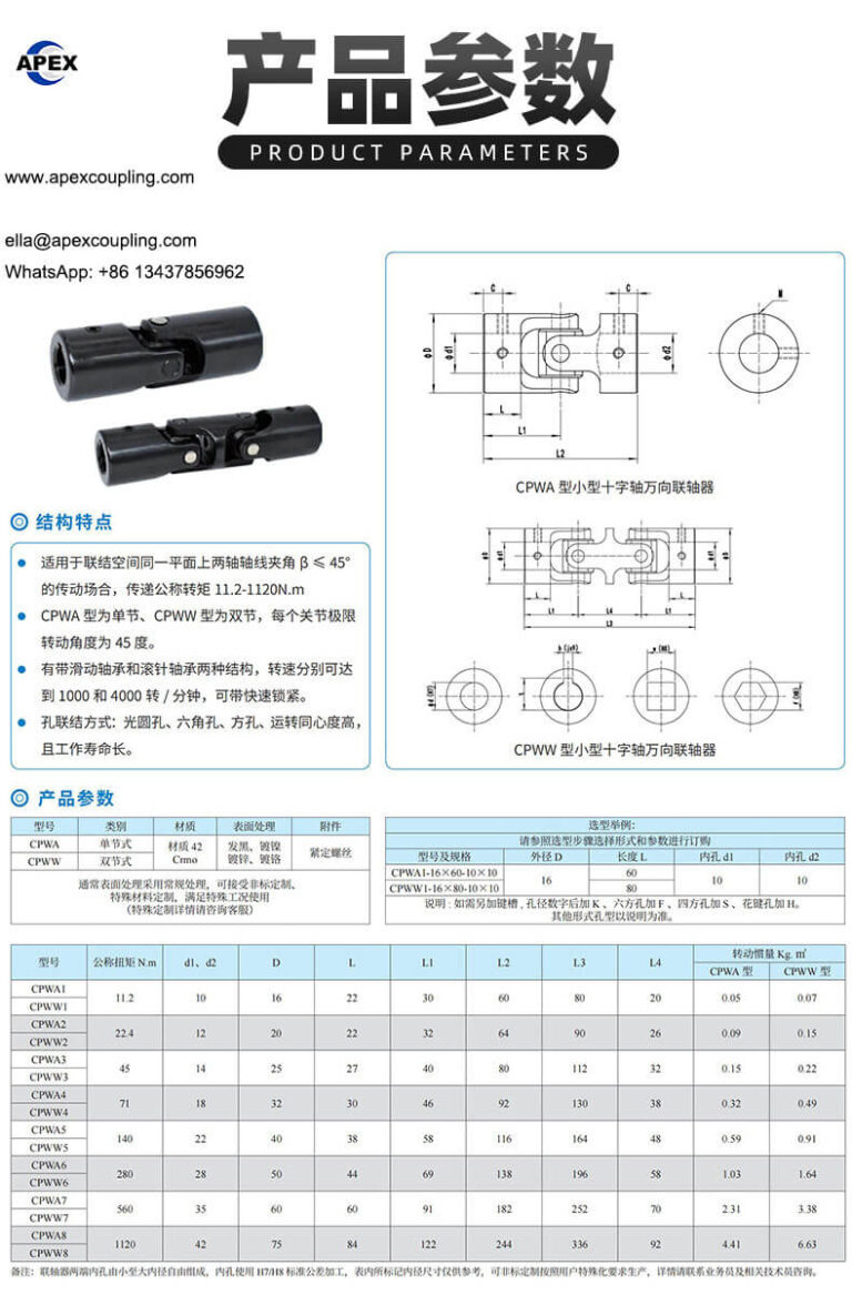 Universal Couplings Types | WX High-Torque Joint Factory