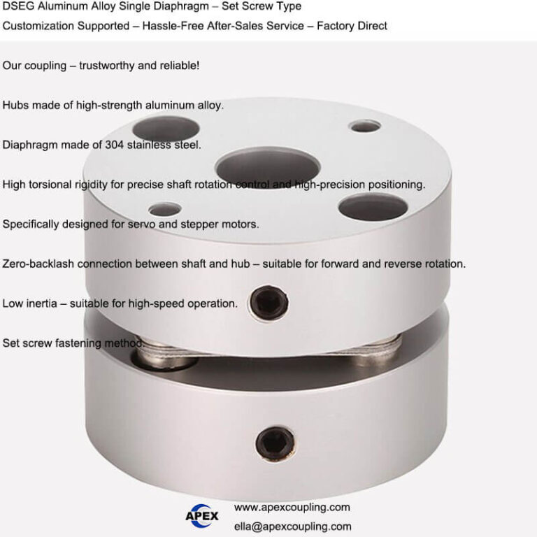 set screw diaphragm coupling