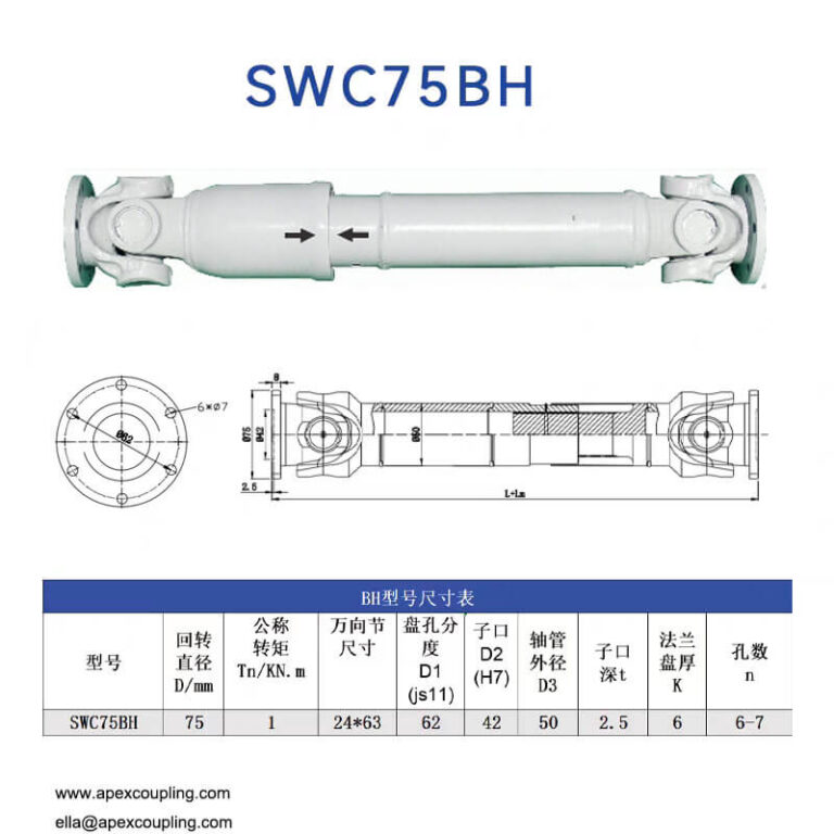 SWC75BH universal joint coupling (1)