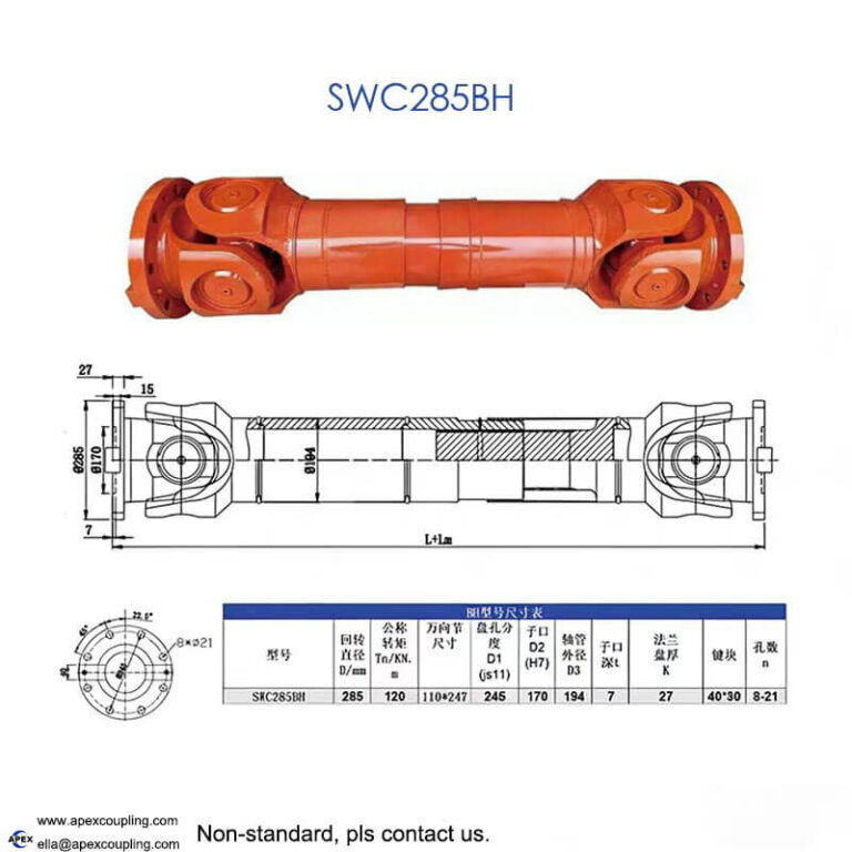 integral fork head drive shaft