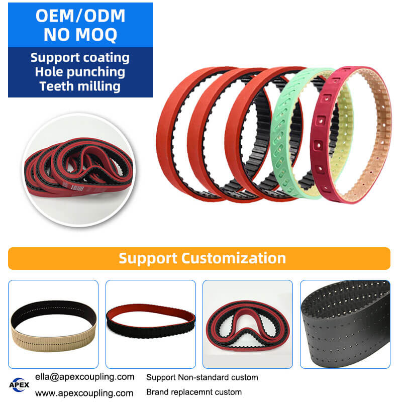 HTD8M rubber timing belt