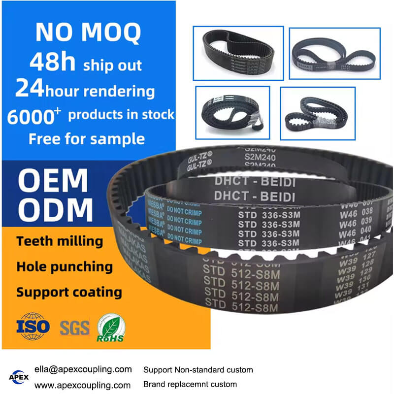 S8M rubber timing belt