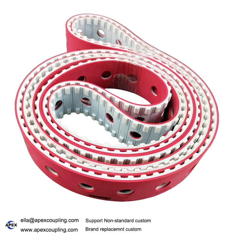 red PU synchronous belt