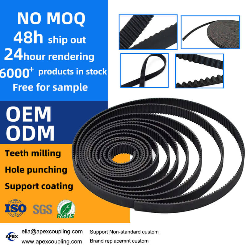rubber open endless synchronous belt