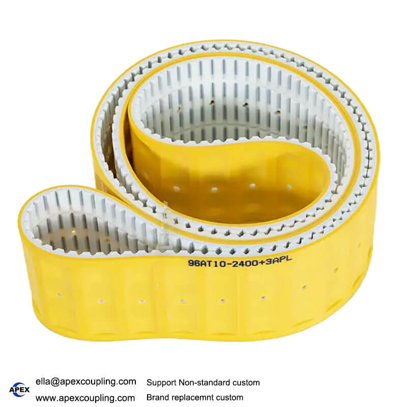 yellow PU timing belt