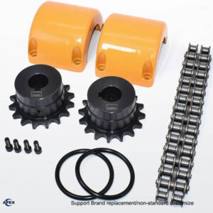 KC chain coupling with cover