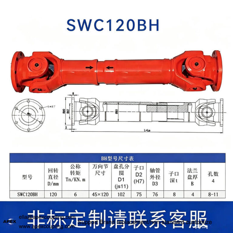 SWC flange type cardan shaft