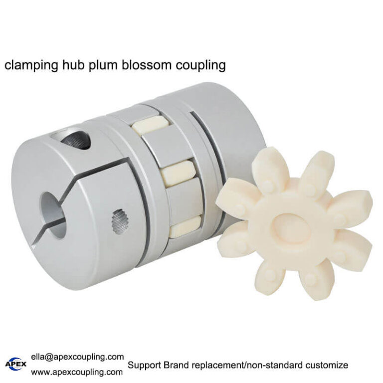 clamping hub plum blossom coupling